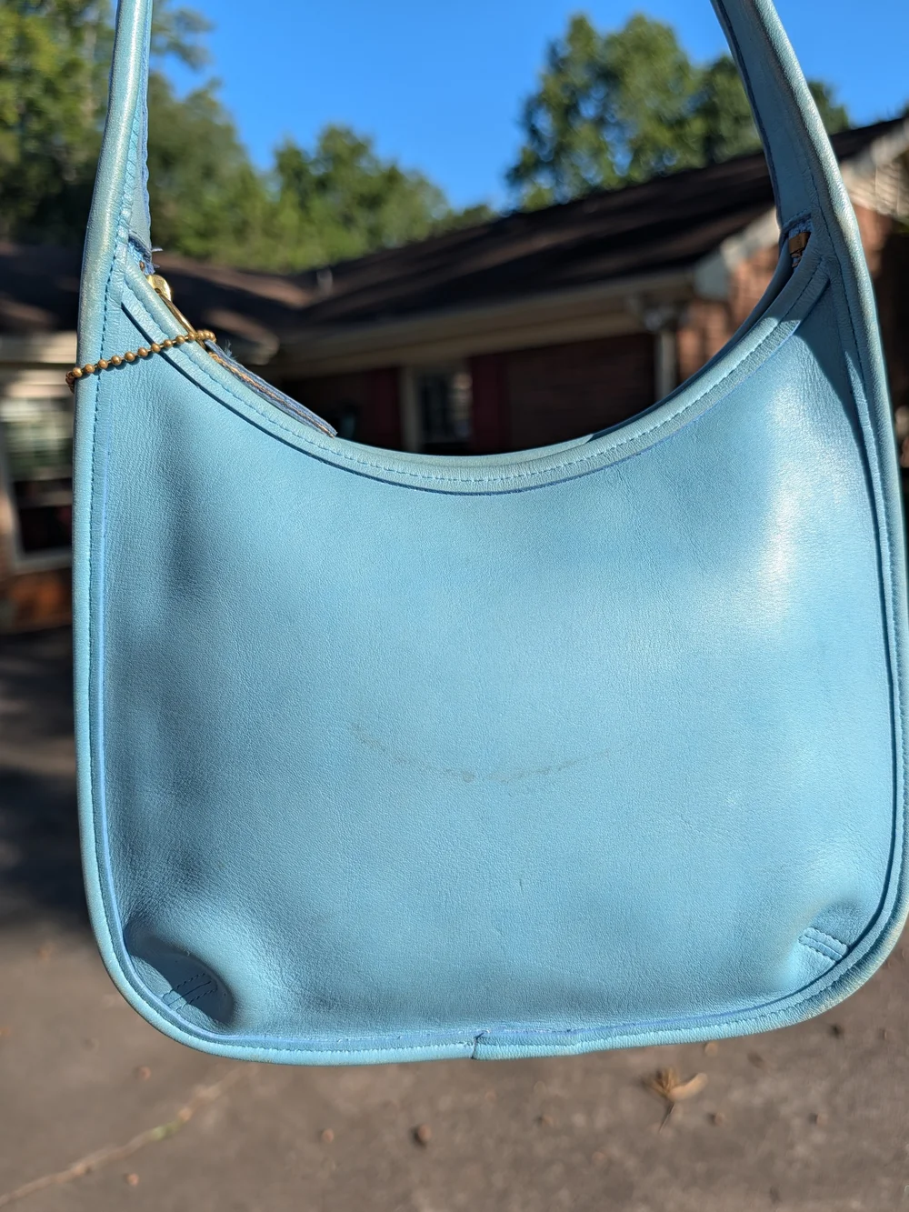 Rare Coach Ergo 9020 Glacier Blue Vintage Bag